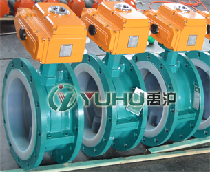 D941F46法蘭式電動襯氟蝶閥 D941F46法蘭式電動襯氟蝶閥